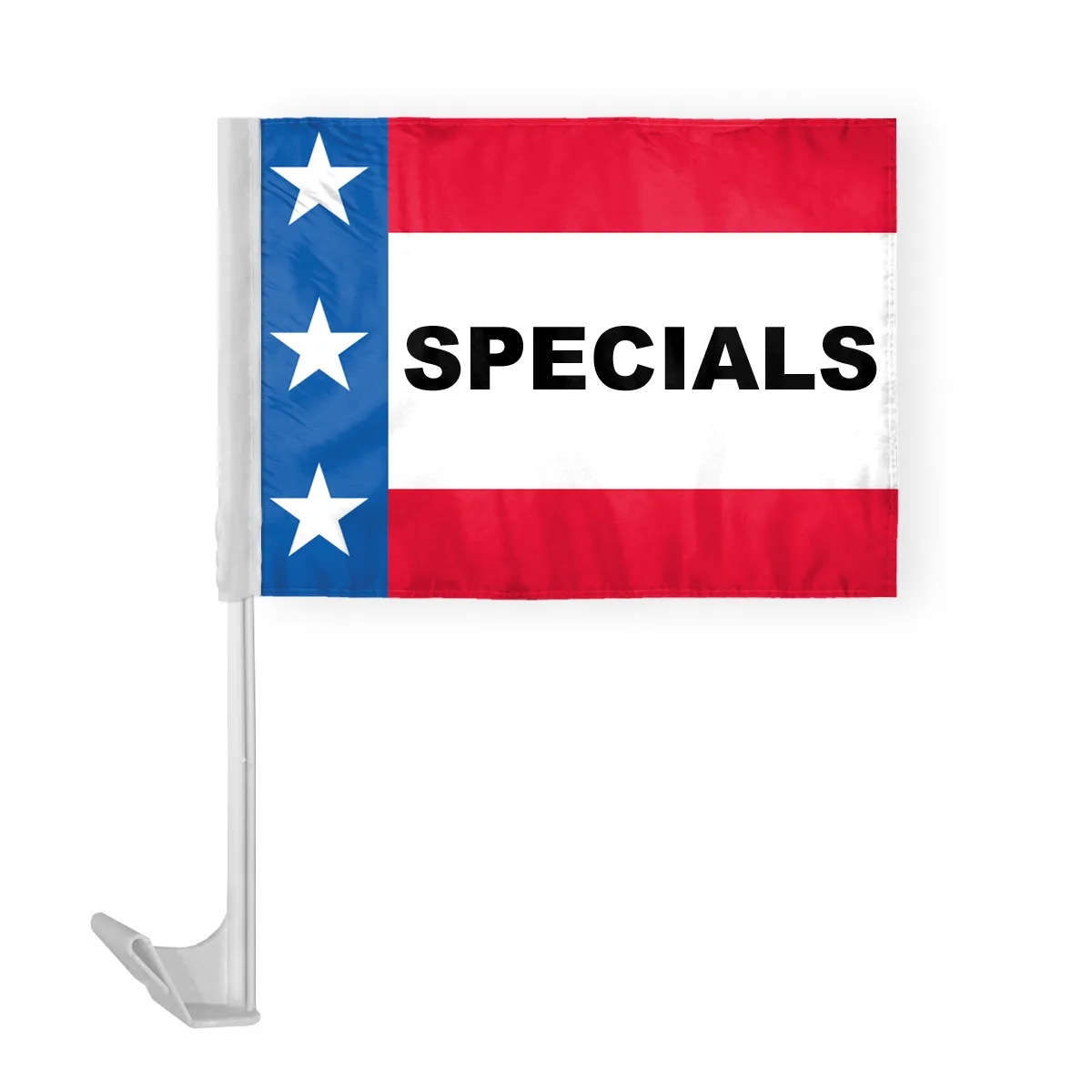 12" x 16" Patriotic Message Car Flag - ePoly 7