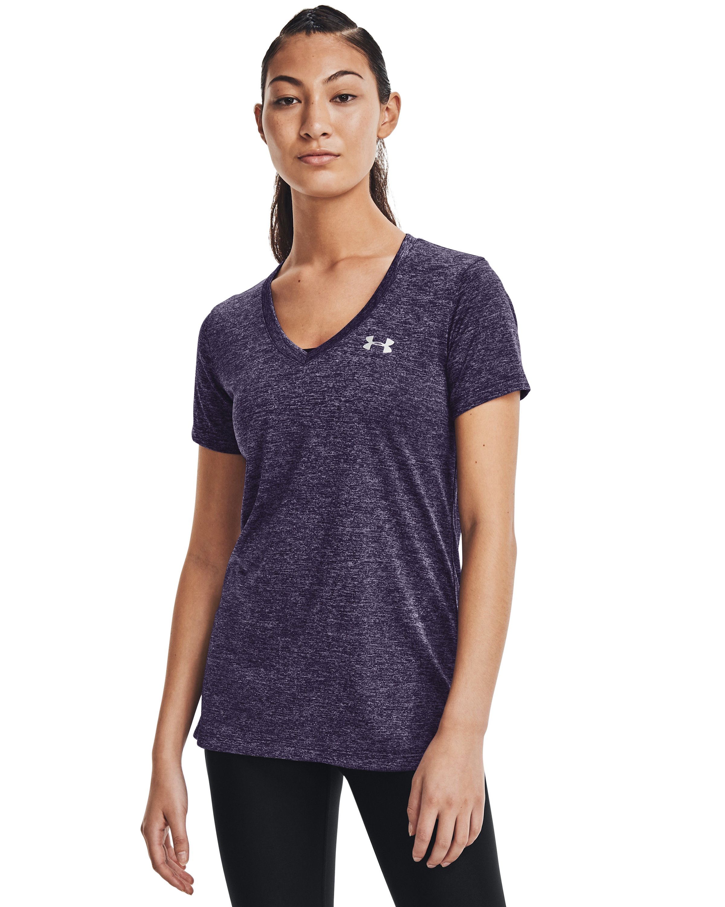 UA Tech Twist Women's V-Neck Short Sleeve 43