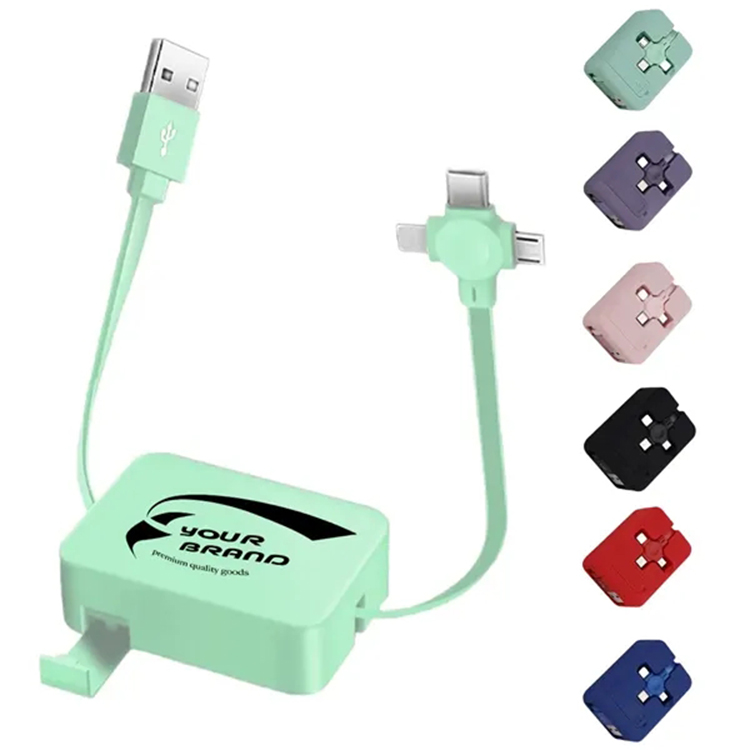 Cell Phone Holder 3 In 1 Retractable Data Cable 1