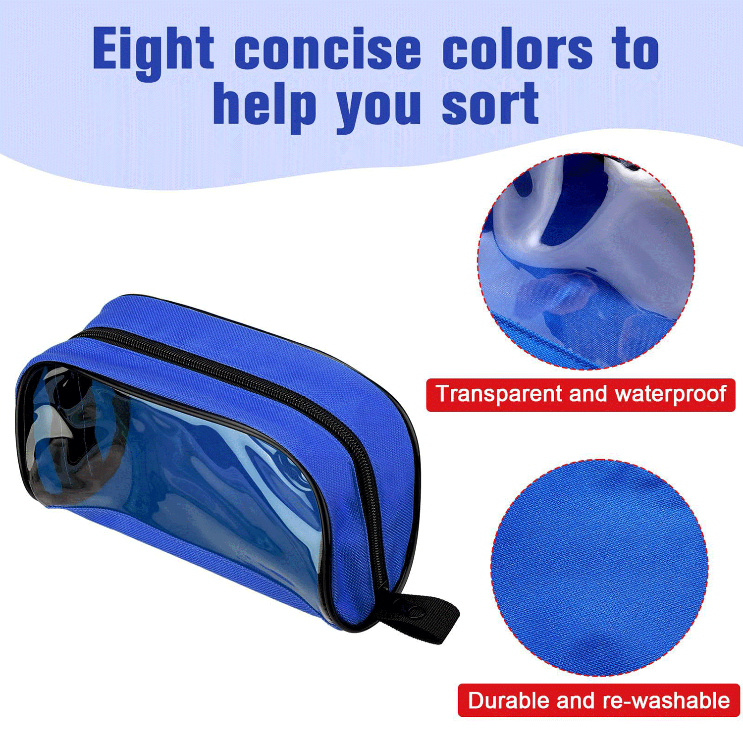 Transparent Travel First Aid Medical Kit Accessory Pouches 6