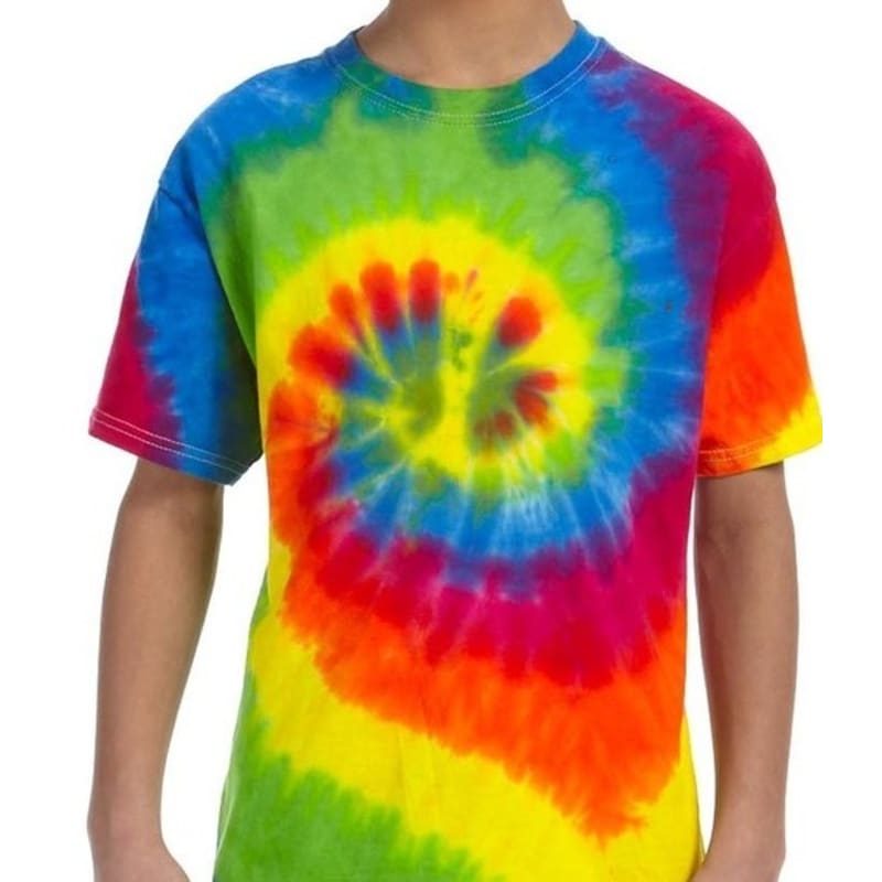 Tie-Dye Youth 5.4 Oz., 100% Cotton Tie-Dyed T-Shirt 34