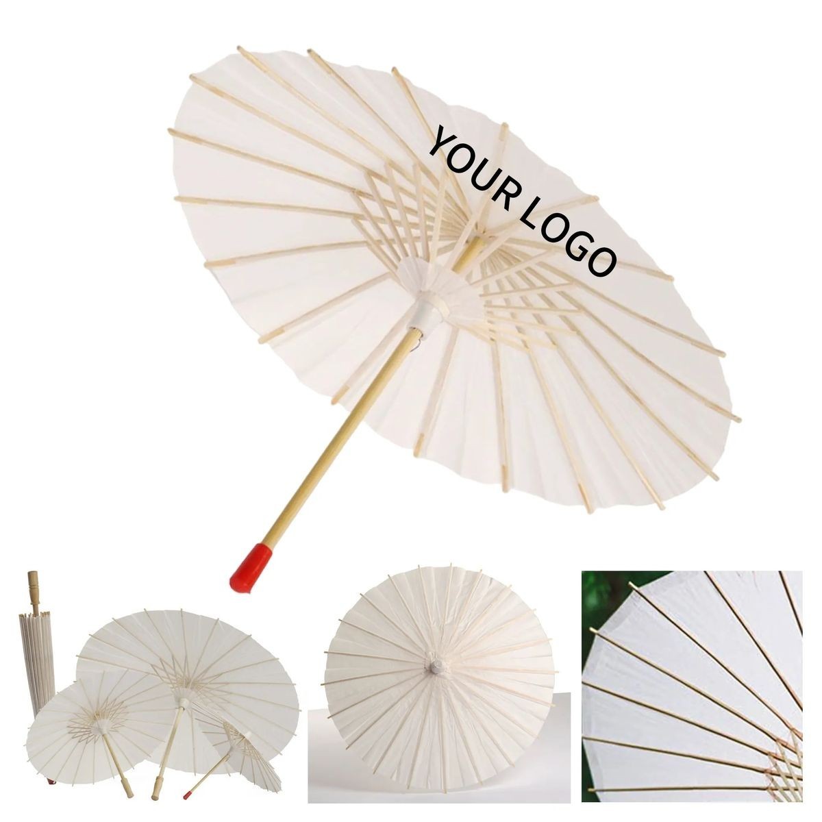 20.5 Inch Decorative Umbrella with Silkscreen Area 2