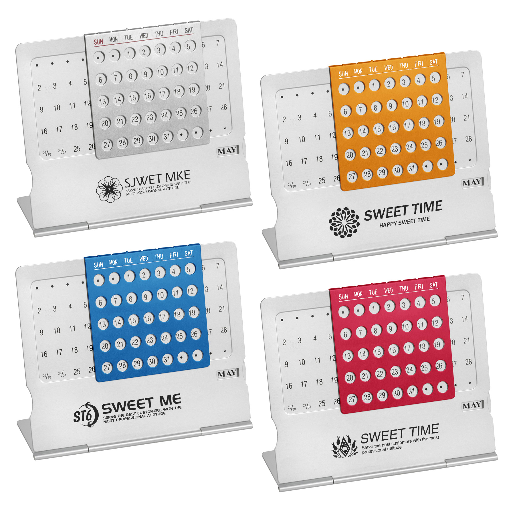 Metal Desk Calendar 2