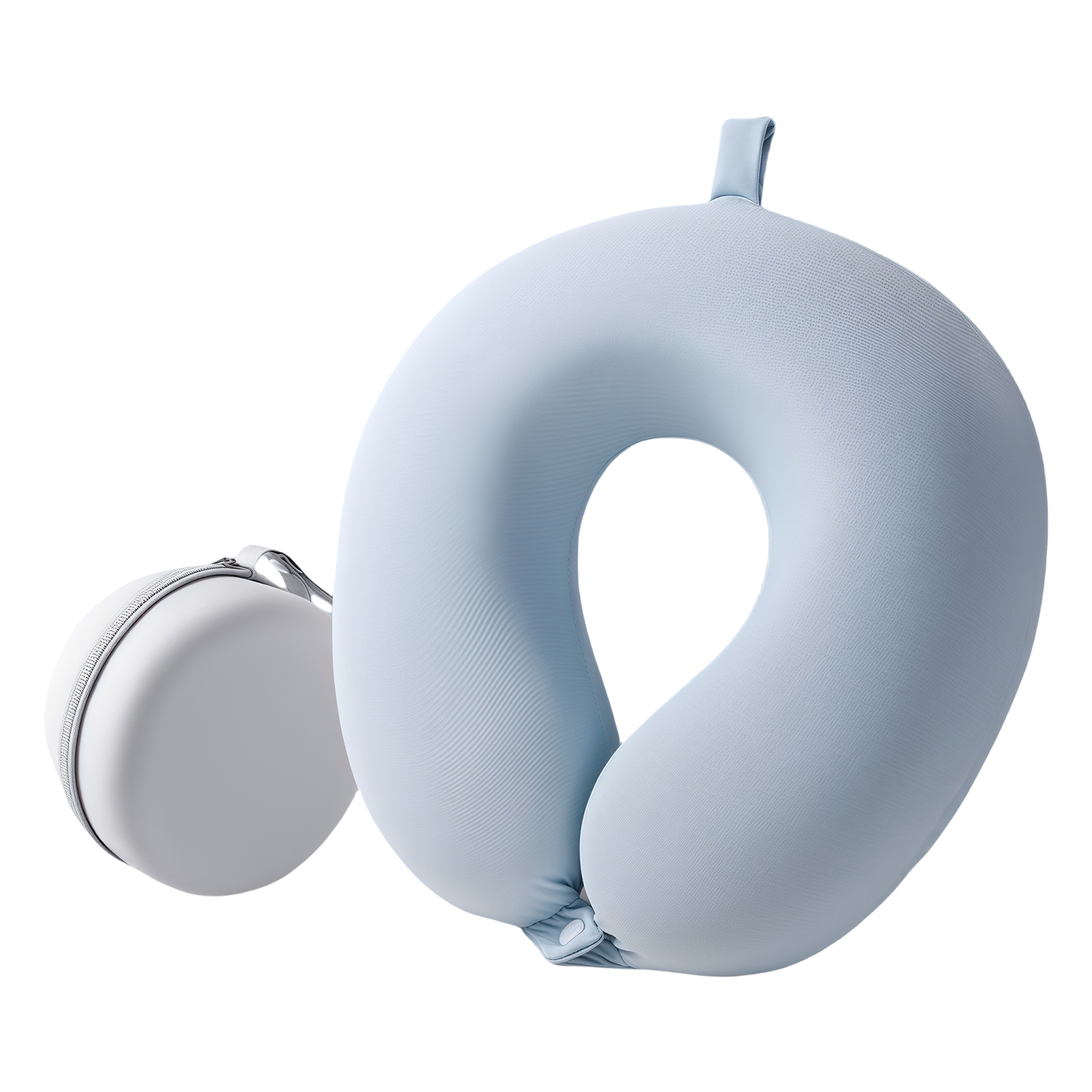 Travel Neck Pillow with Storage Box for Airplane 2