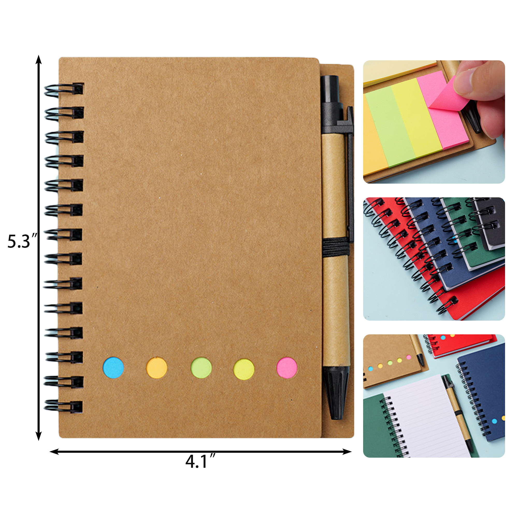 MOQ50 3-in-1 Spiral Notebook Set 6