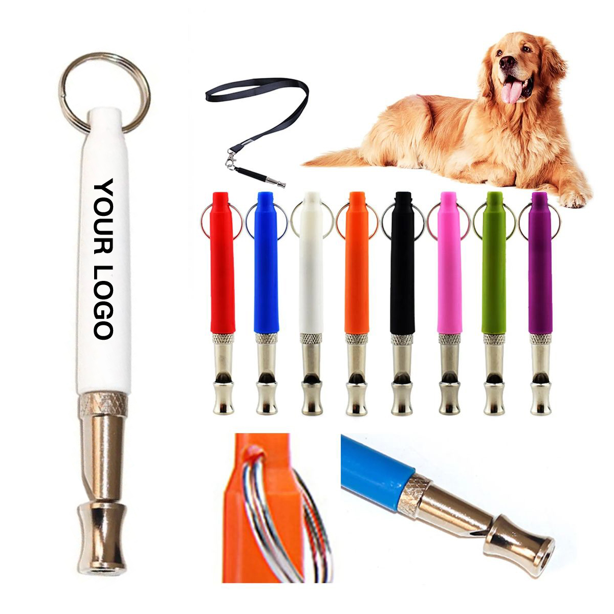Stainless Adjustable Ultrasonic Dog Whistle 5
