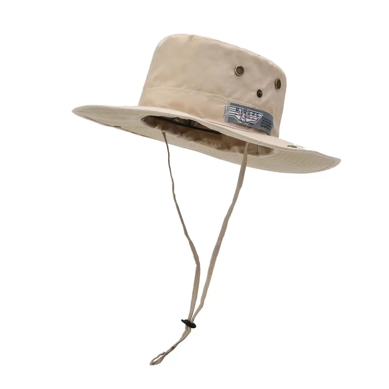 Outdoor Fishing Wide Brim Sun Bucket Hat W/ Embroidery 4