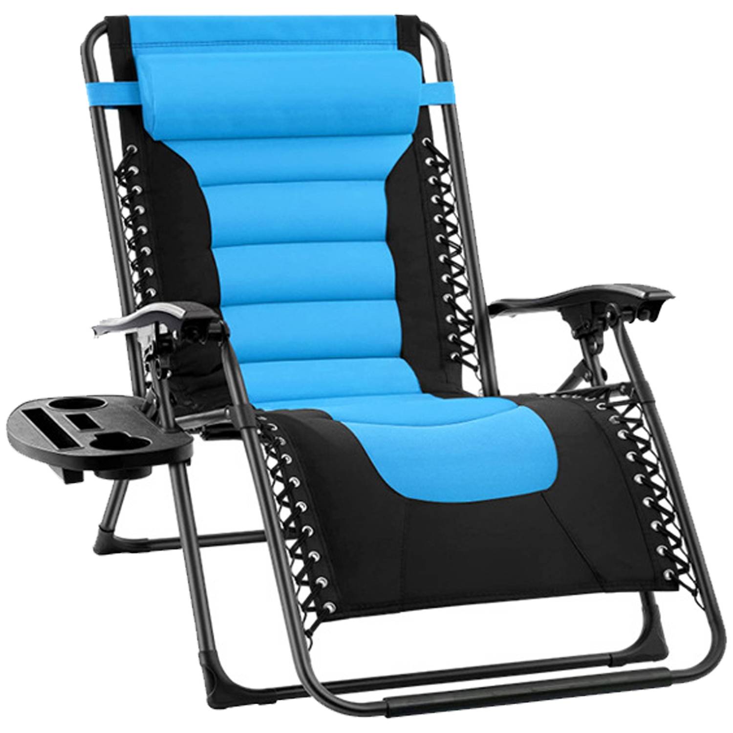 Adjustable Zero Gravity Folding Lounge Chair w/ Cup Holder 5