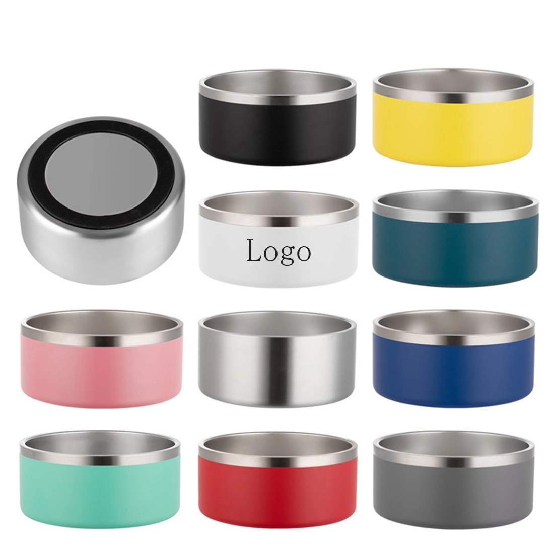 64 Oz. Stainless Steel Dog Bowl 1