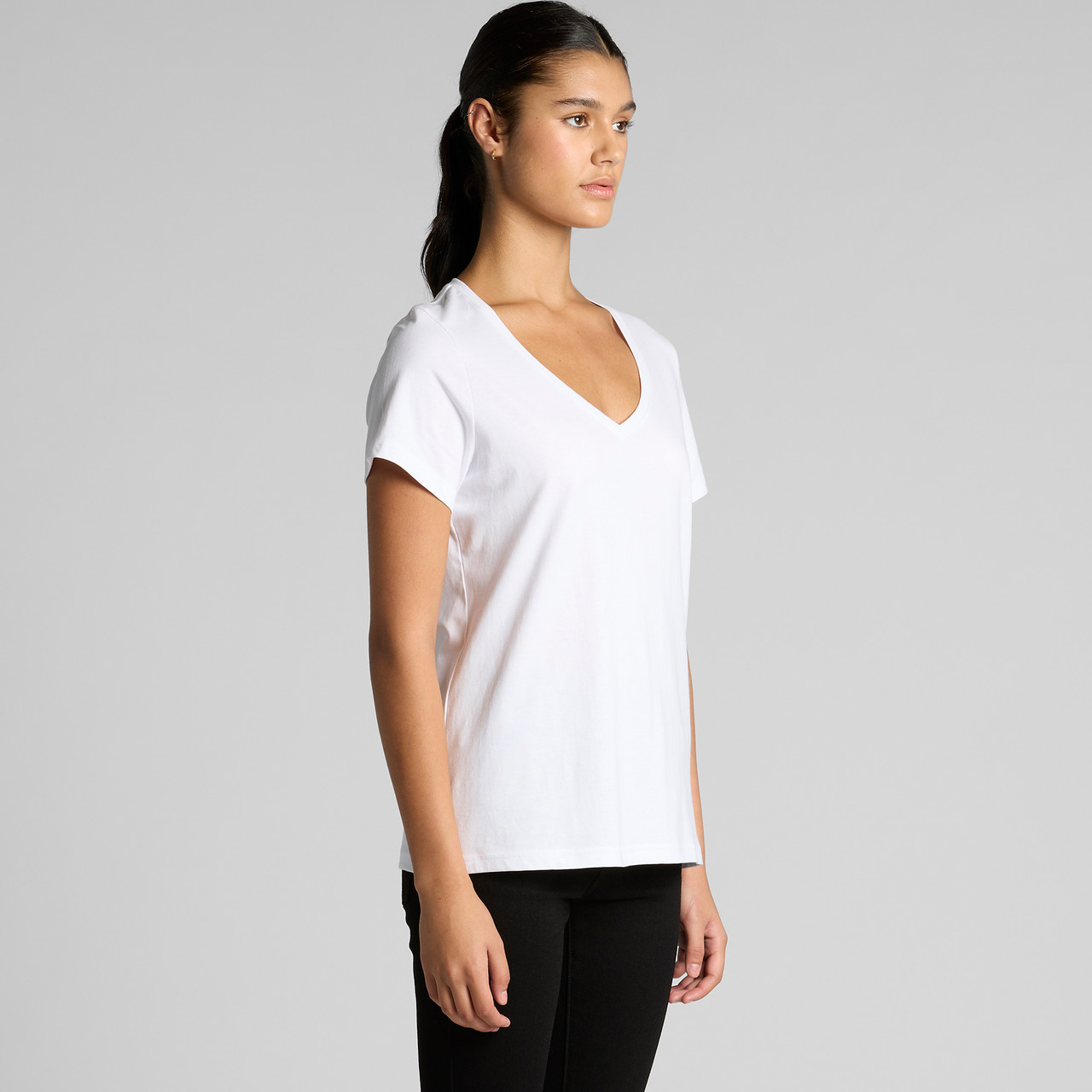 Wo's Maple V Neck Tee | 4023 15