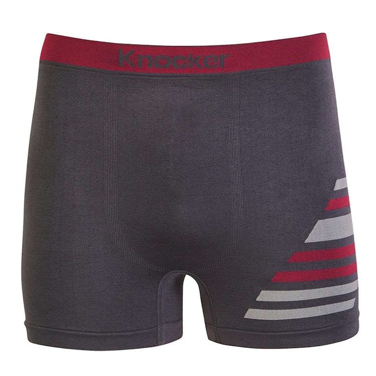 Men's Seamless Boxer Briefs - 5 Solid Colors Contrast Stripes 2