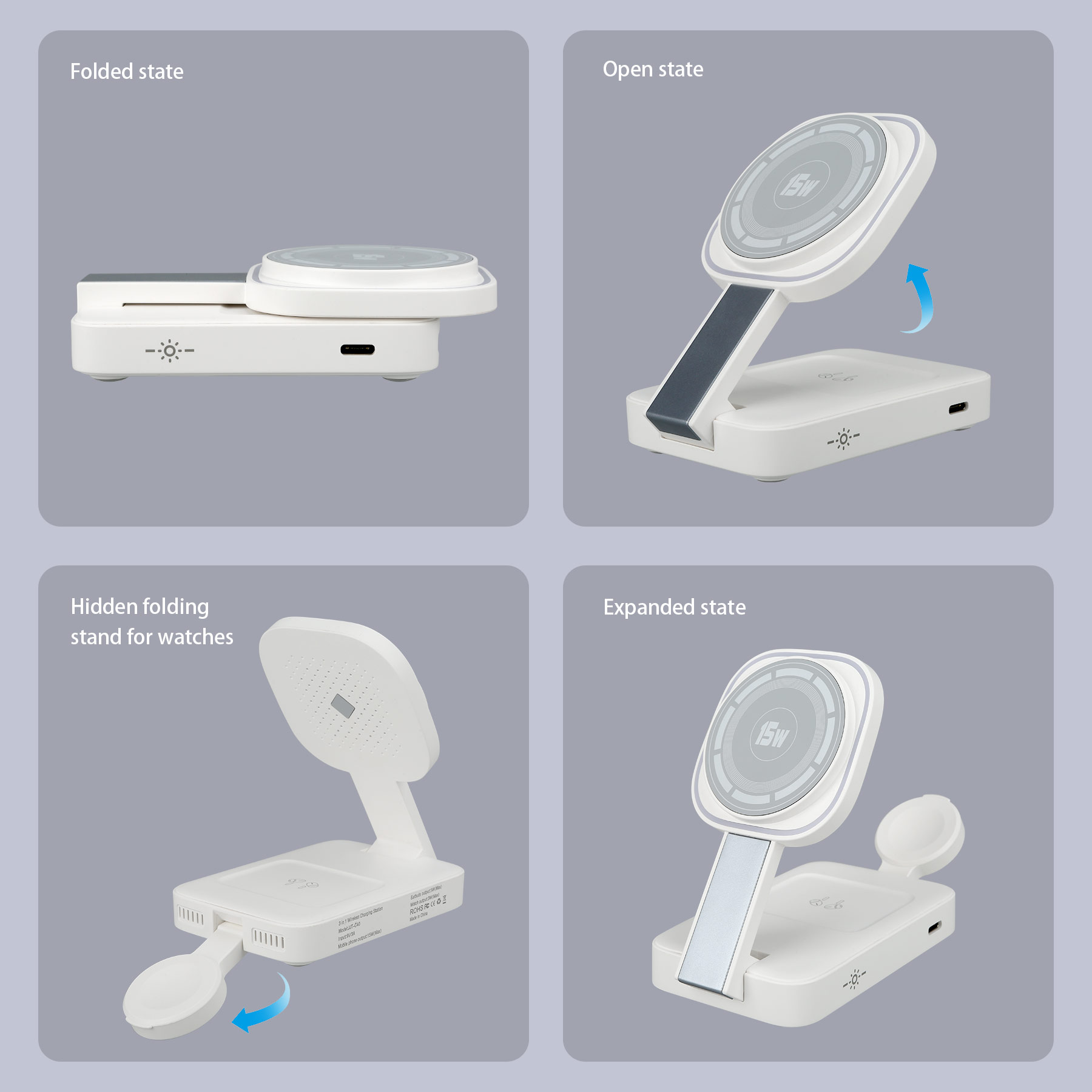 QiGlow 4-In-1 Charging Station 4
