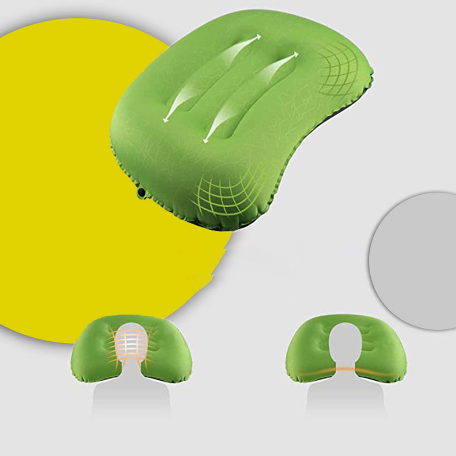 TPU Inflatable Backrest Neck Pillow 3