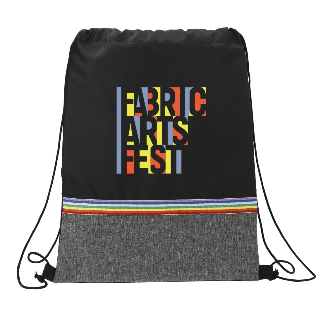 Rainbow RPET Drawstring Bag 21