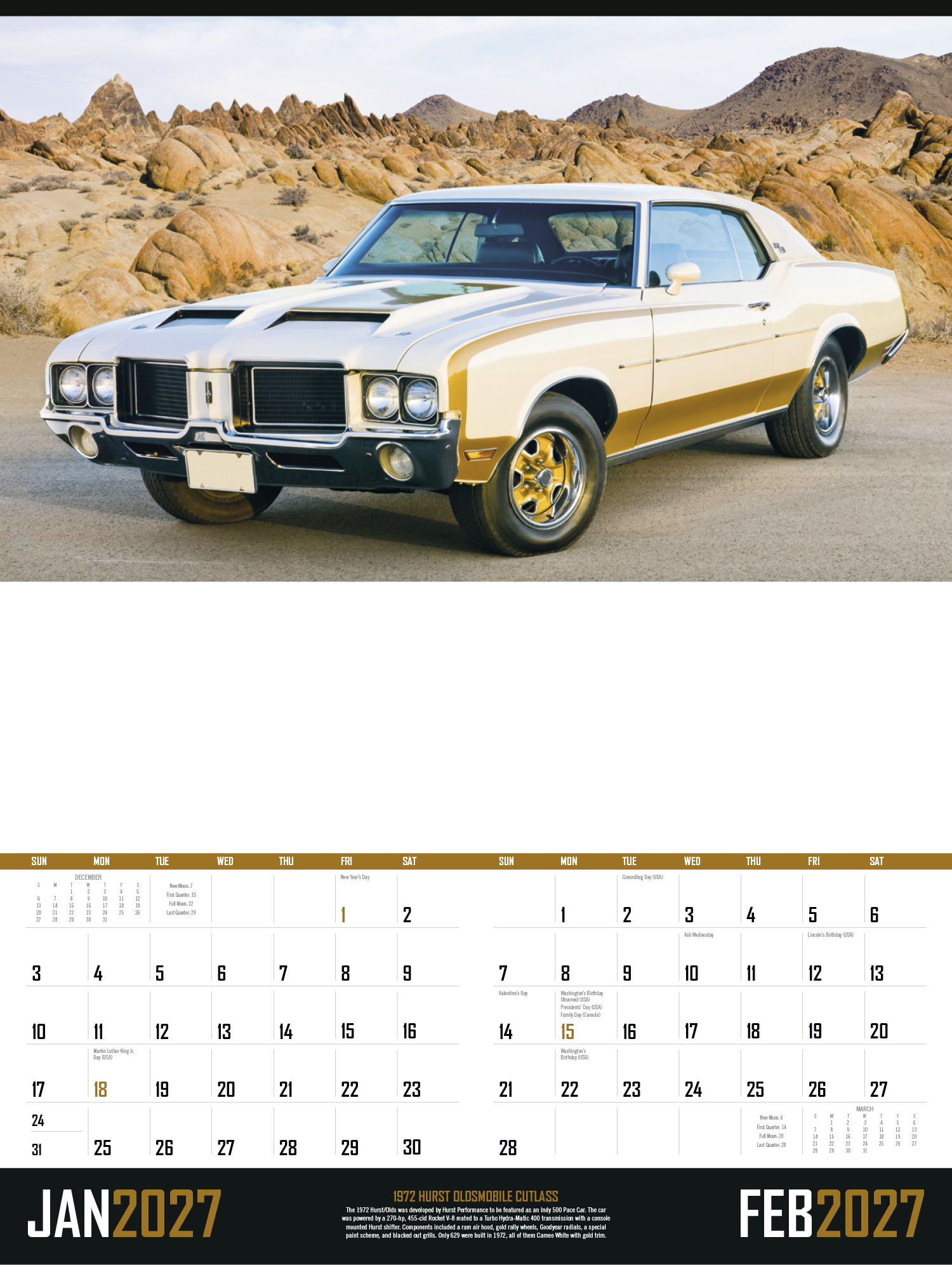 Triumph® Calendars Muscle Cars Calendar 25