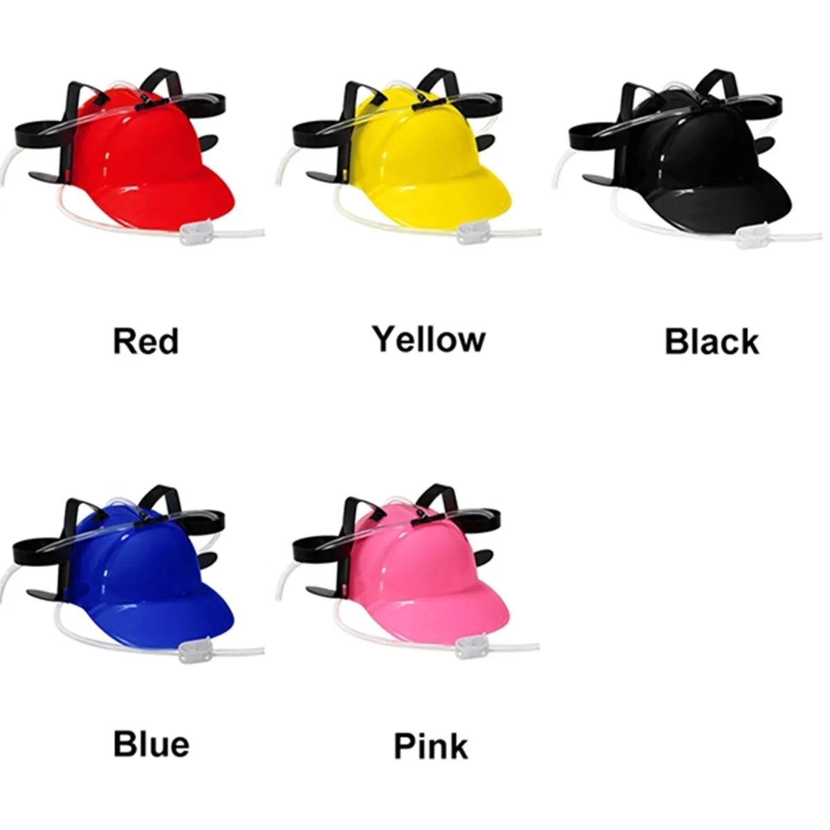 Fun Party Hat for Beer Soda Drinking Helmet with Straw 2
