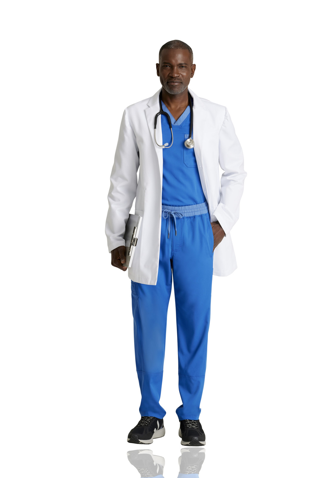 Grey's Anatomy Classic - Men's Six-Pocket 35" Mid-Length Derek Lab Coat 2