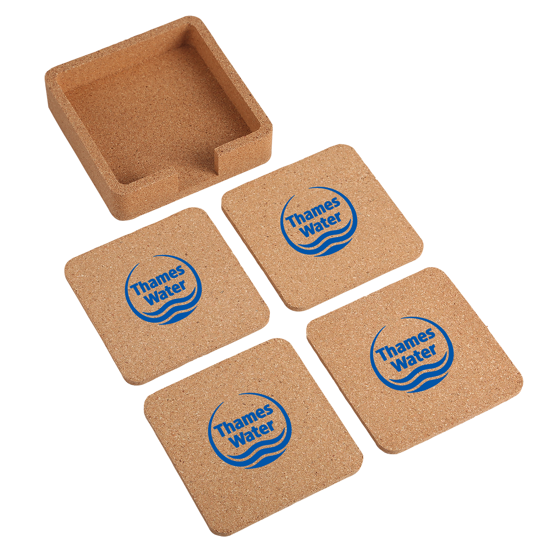 Square Cork Coaster Set 2