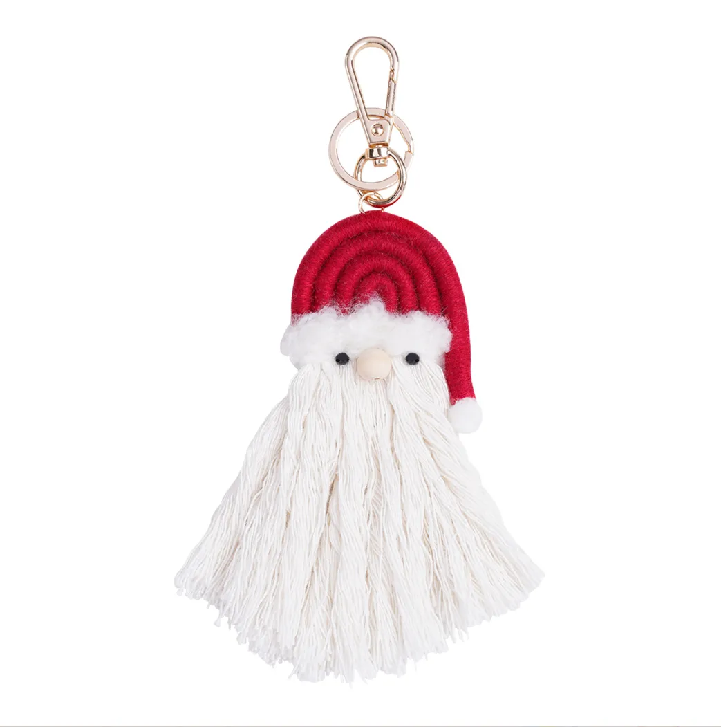 Santa tassel keychain 3