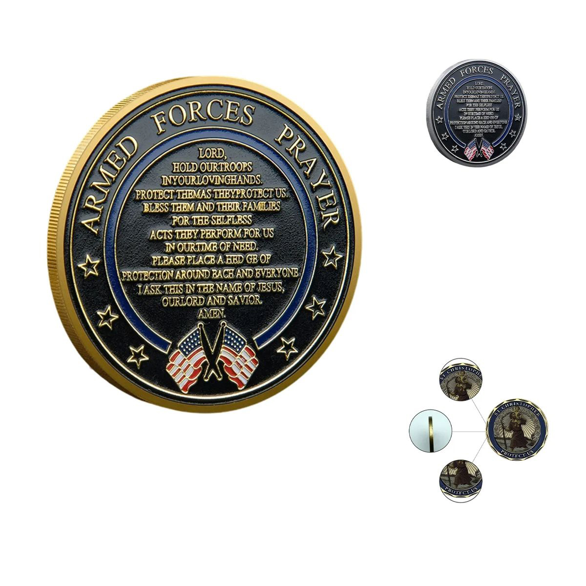 Double Sided Veteran Recognition Coin 2
