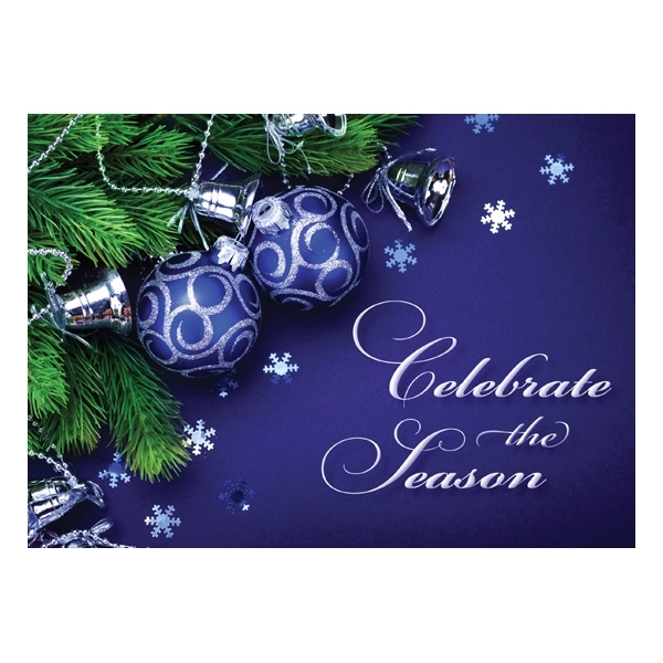 Ornaments and Bells Holiday Greeting Card 1