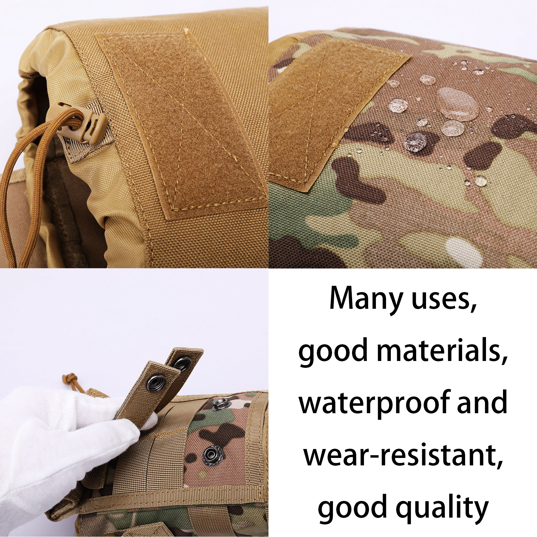 Oxford Outdoor sports camouflage folding recycling bag 4