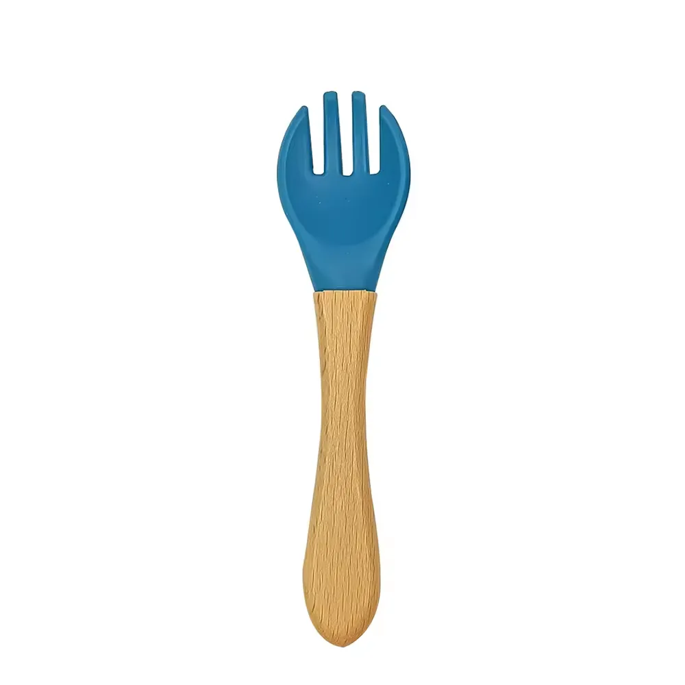 Baby Silicone Fork with Babmoo Handle 2