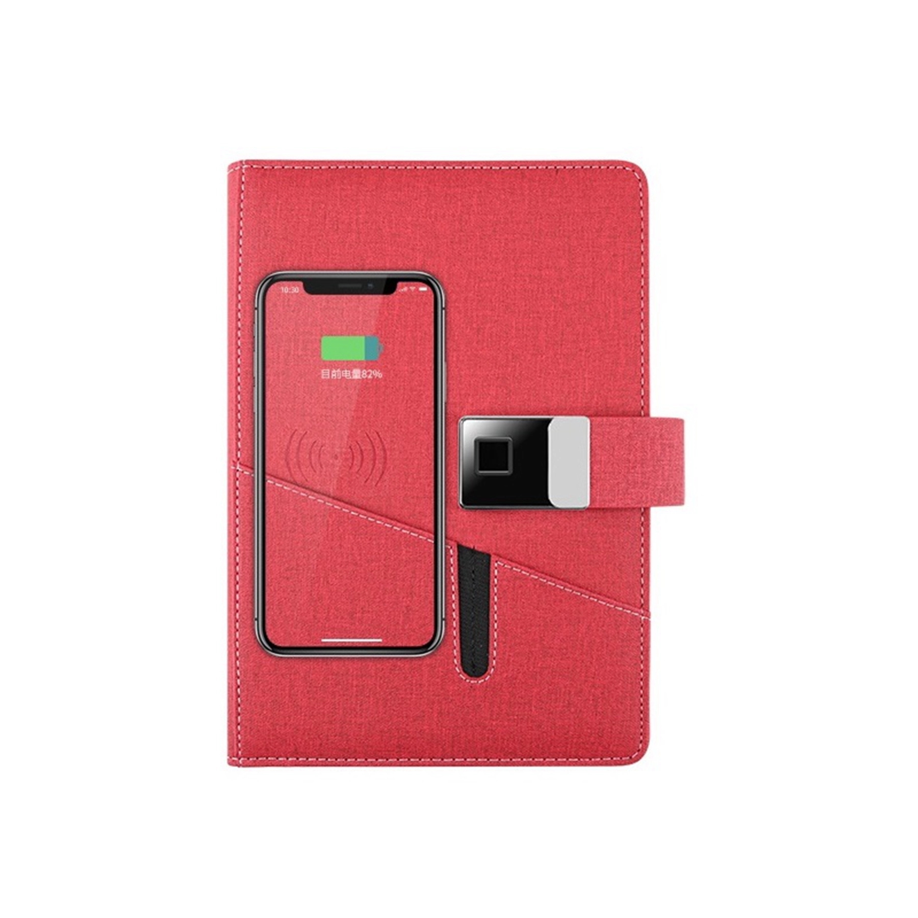 10000 mAh Fingerprint Lock a5 Notebook with USB Drive 2