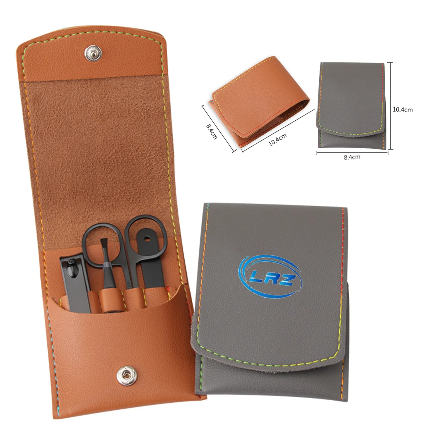 4Pcs Manicure Set With Pu Leather Bag 1
