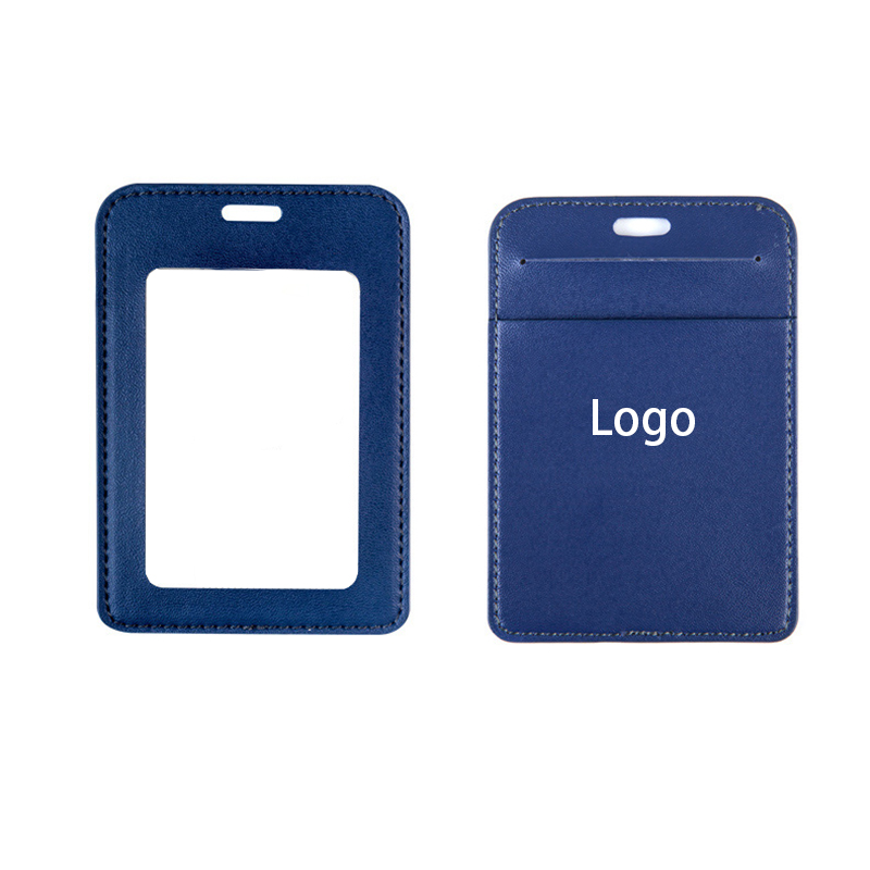 Leather ID Badge Holder with Lanyard 8