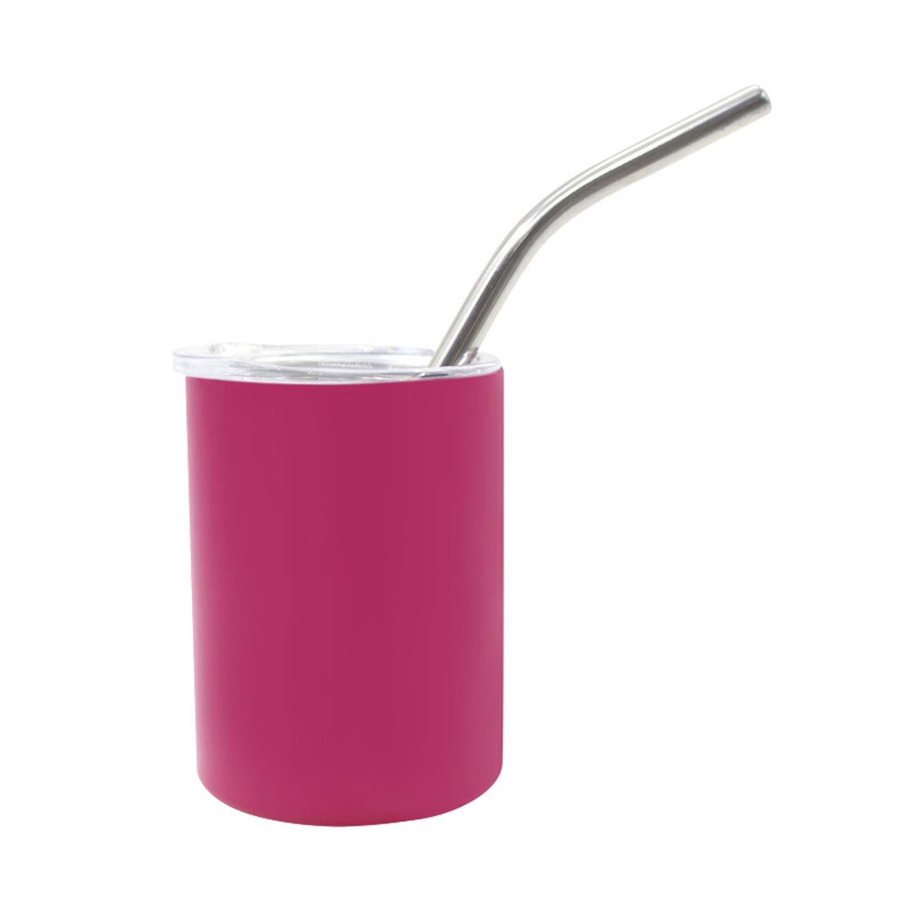 3 oz Stainless Steel Insulated Tumbler with Straw 3