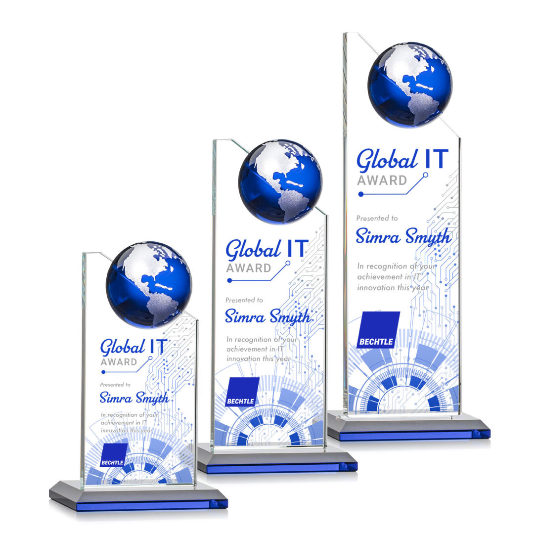 Arden VividPrint™ Award - Blue/Silver