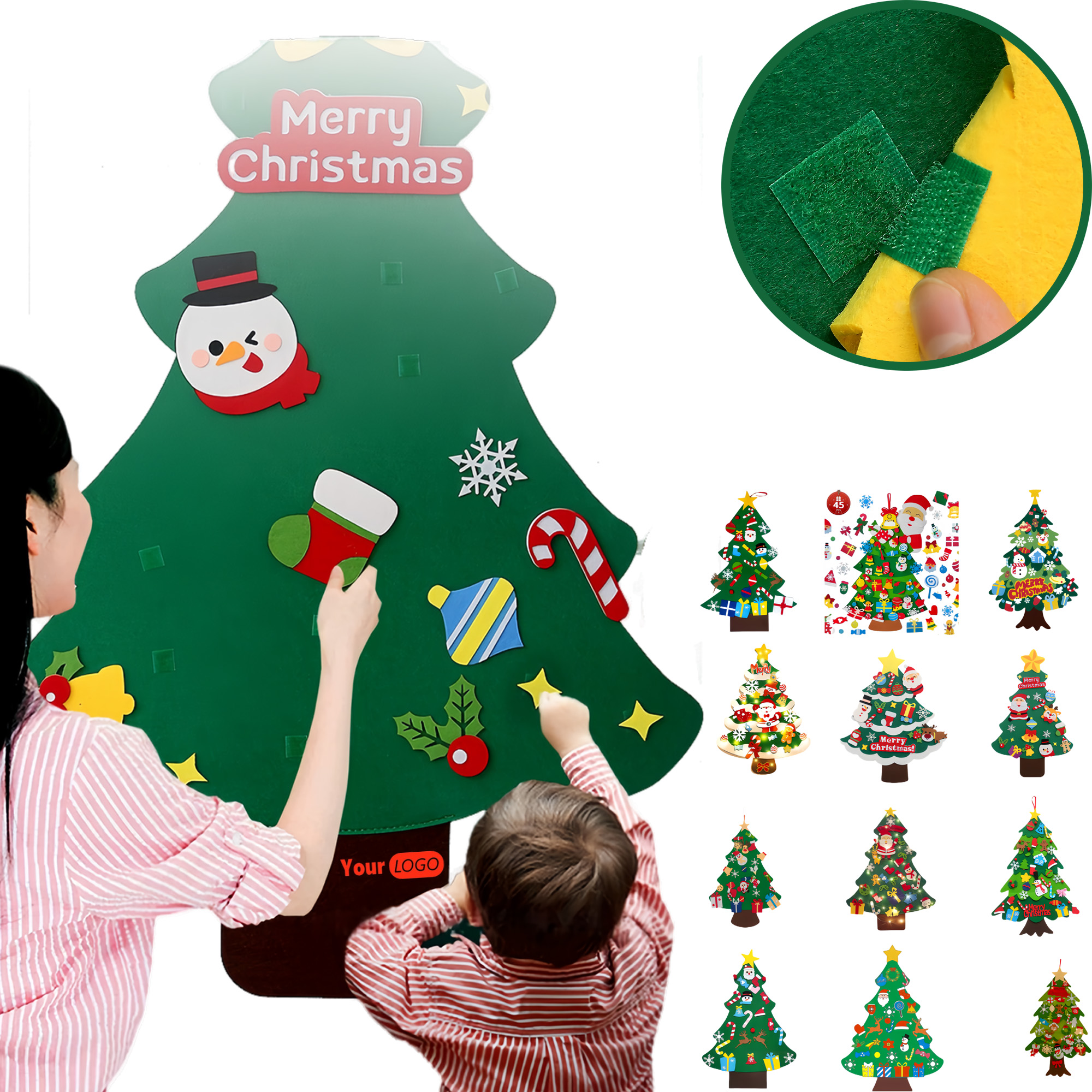 Splicable DIY Felt Christmas Tree 7