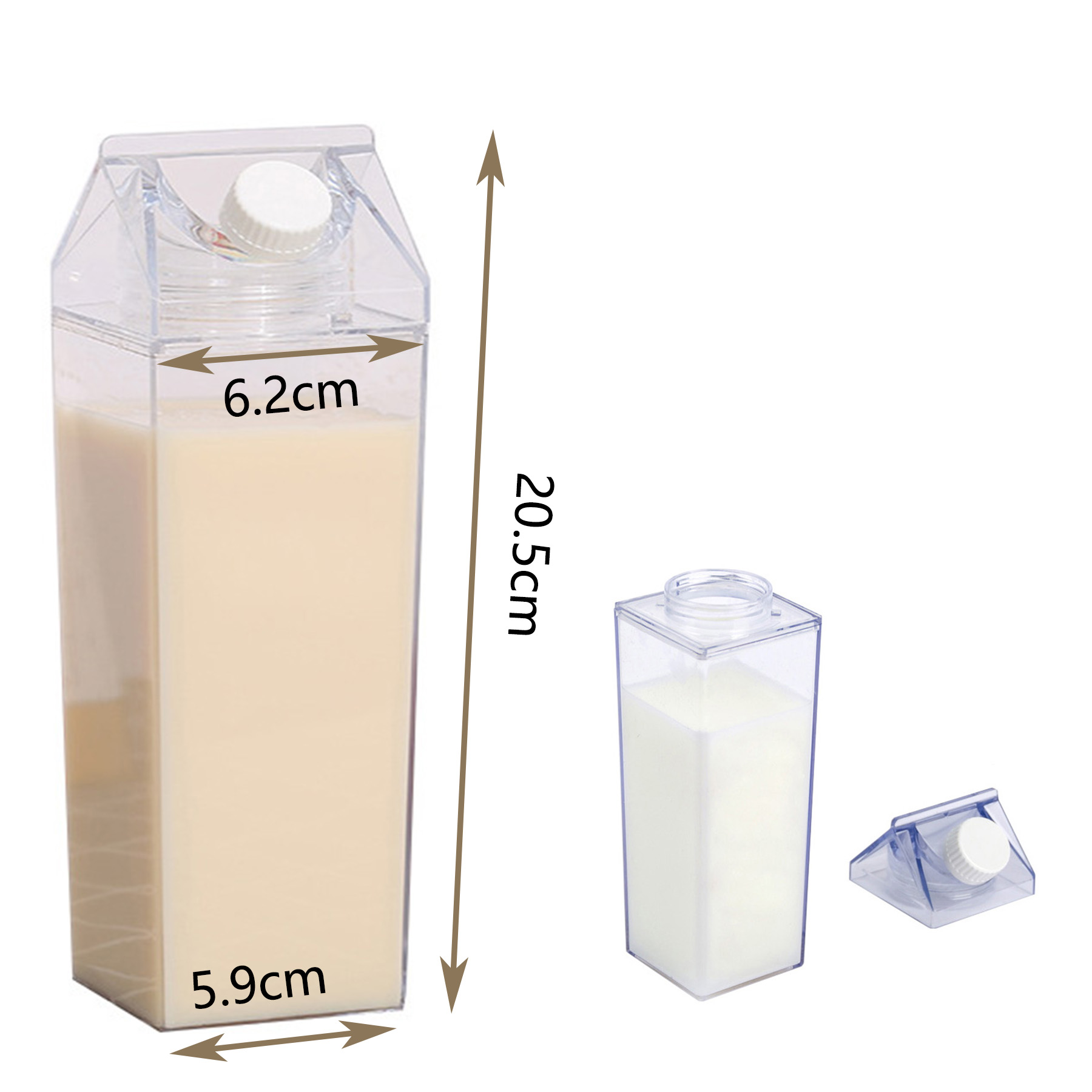 Clear Milk Bottle 3
