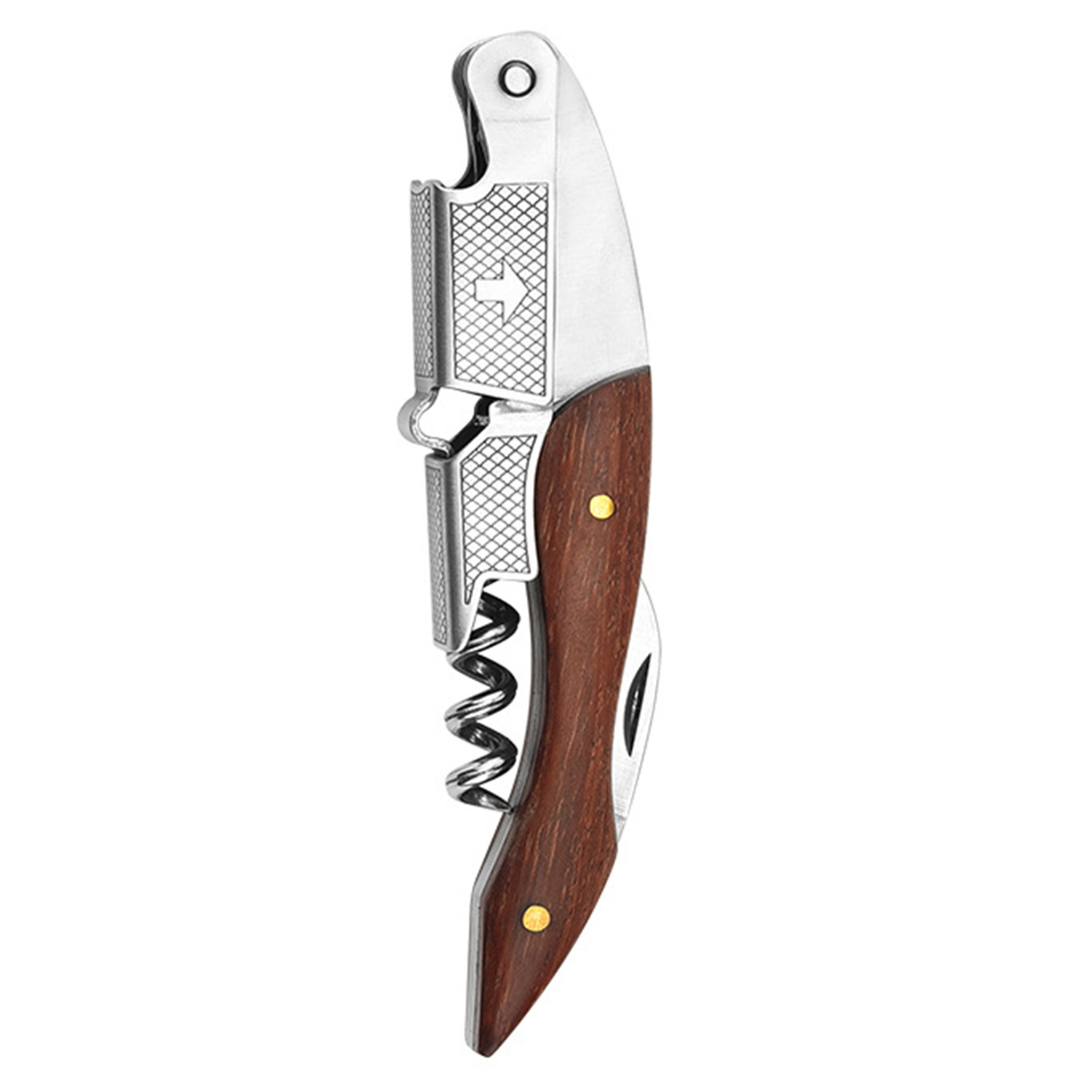 Foldable Stainless Steel Wine and Beer Opener with Knife 10