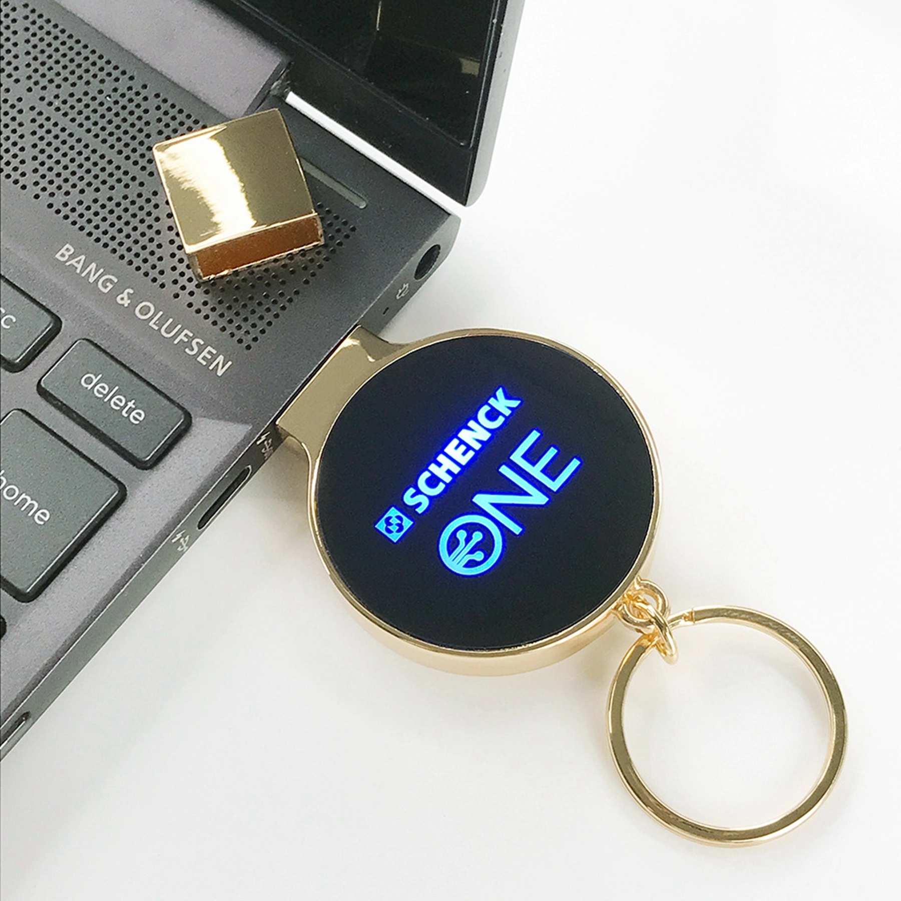 LED Light-up Logo USB Flash Drive Key Chain 11