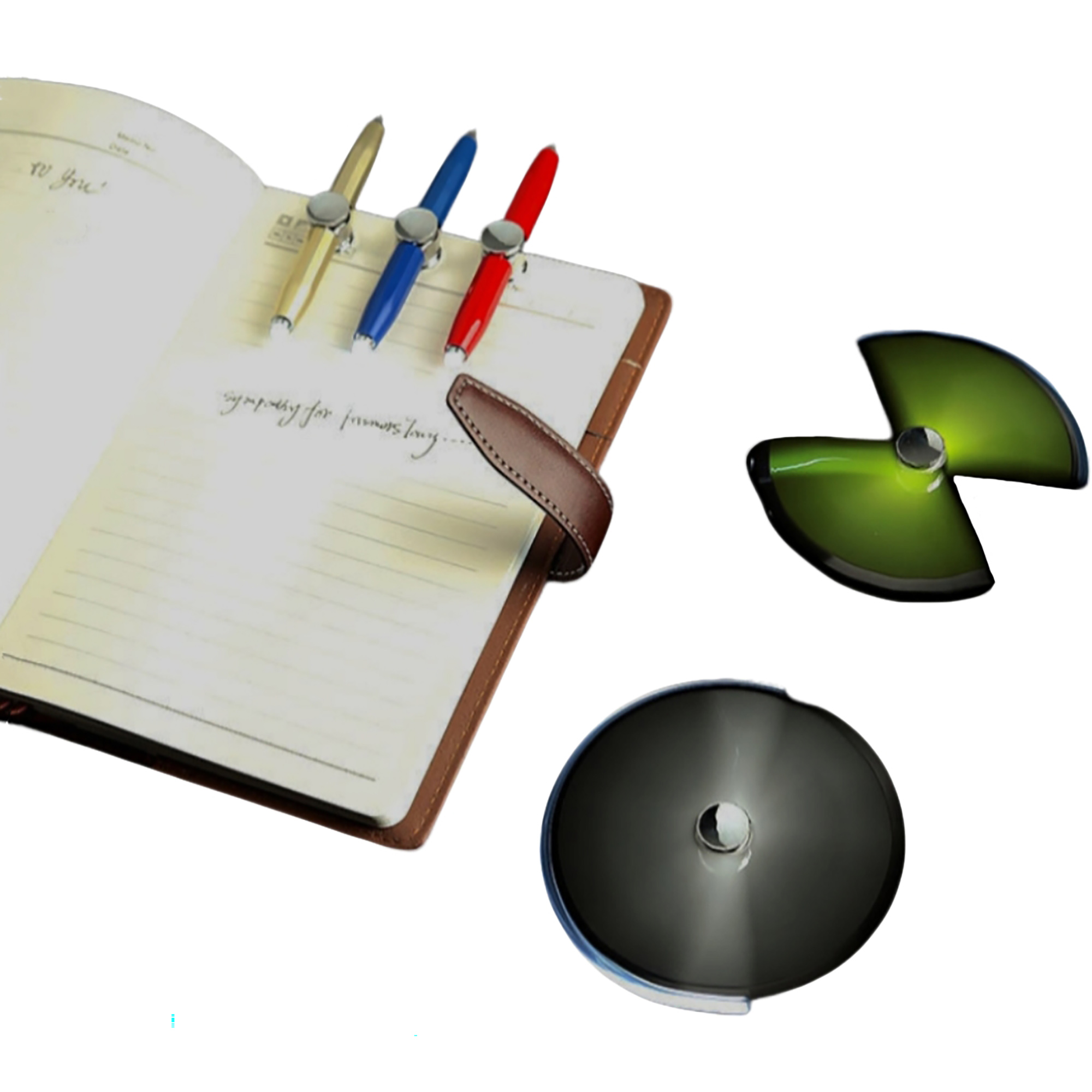 LED Light Metal Fidget Spinner Stress Relief Ballpoint Pen 9