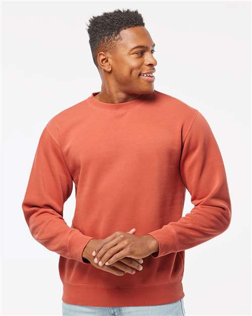 Unisex Midweight Pigment-Dyed Crewneck Sweatshirt - PRM3500 2