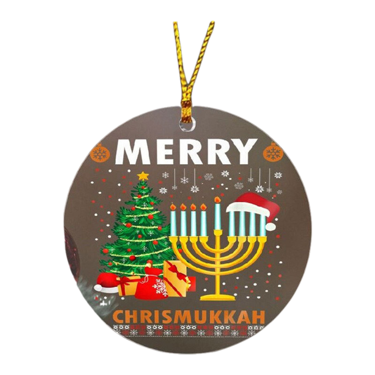 Hanukkah Acrylic Hanging Ornament 4