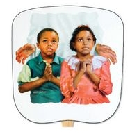 In Jesus Name Stock Religious & Inspirational Fan