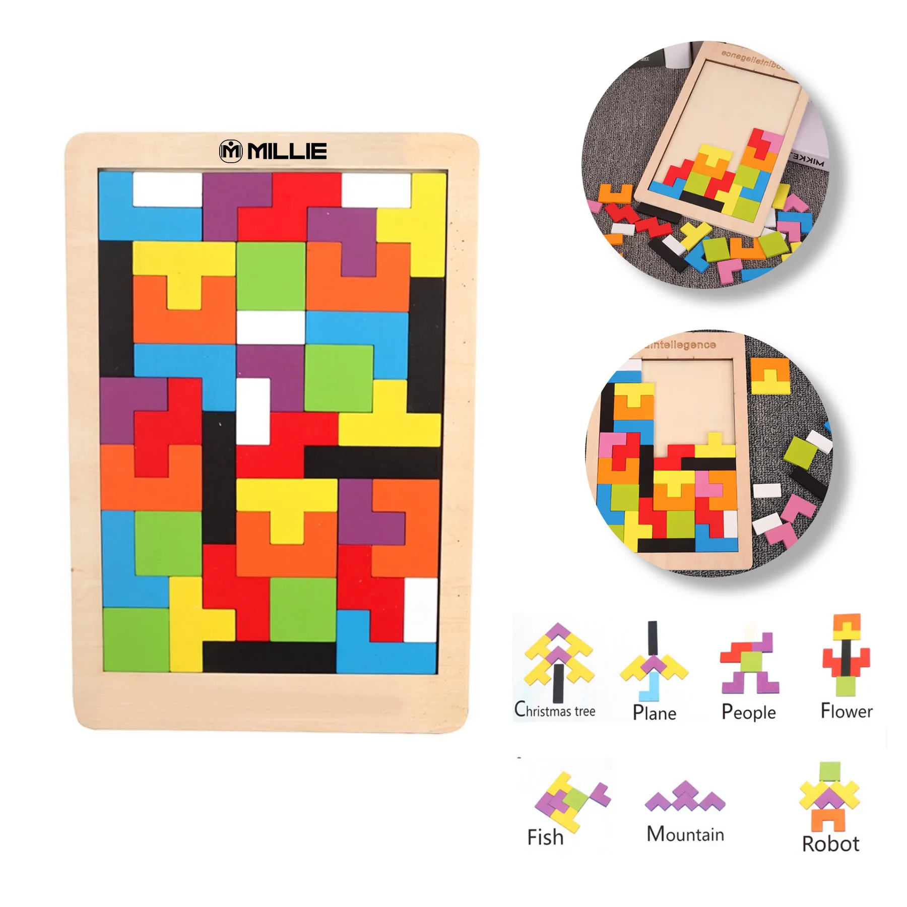 Wooden Russian Blocks Puzzle 1