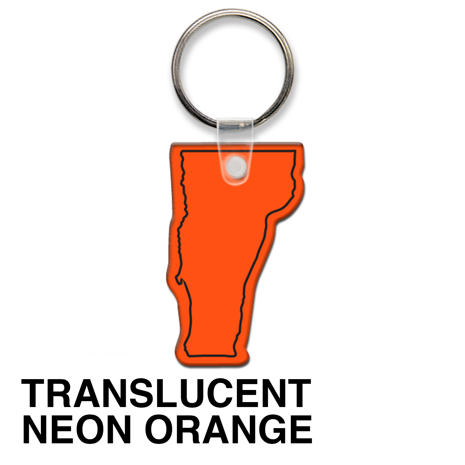 Vermont State Shape Key Tag (Spot Color) 4