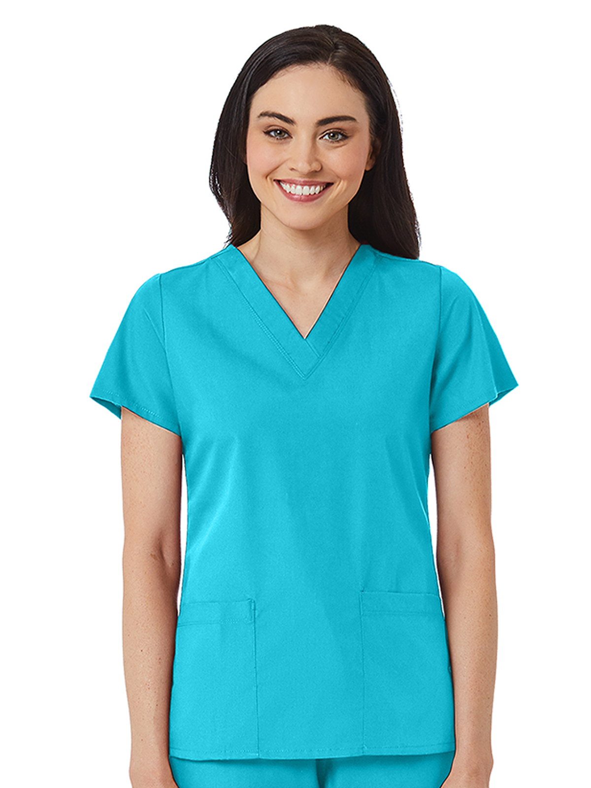 Maevn - Red Panda - Women's V-Neck Two Pocket Top 10