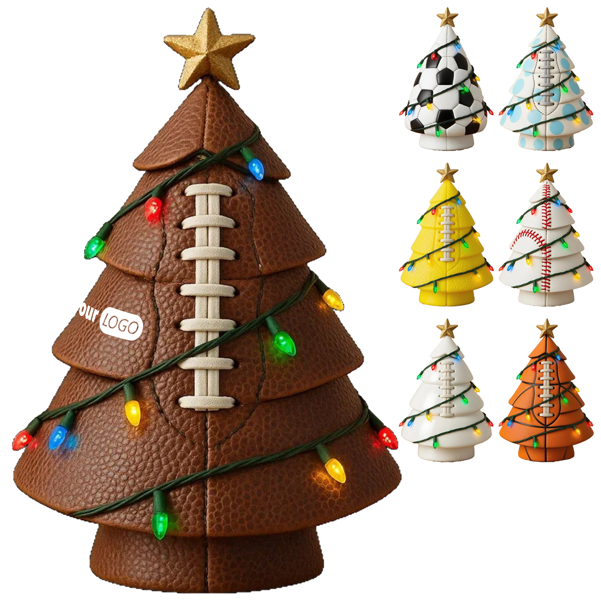 Football Christmas Tree Decorations 2