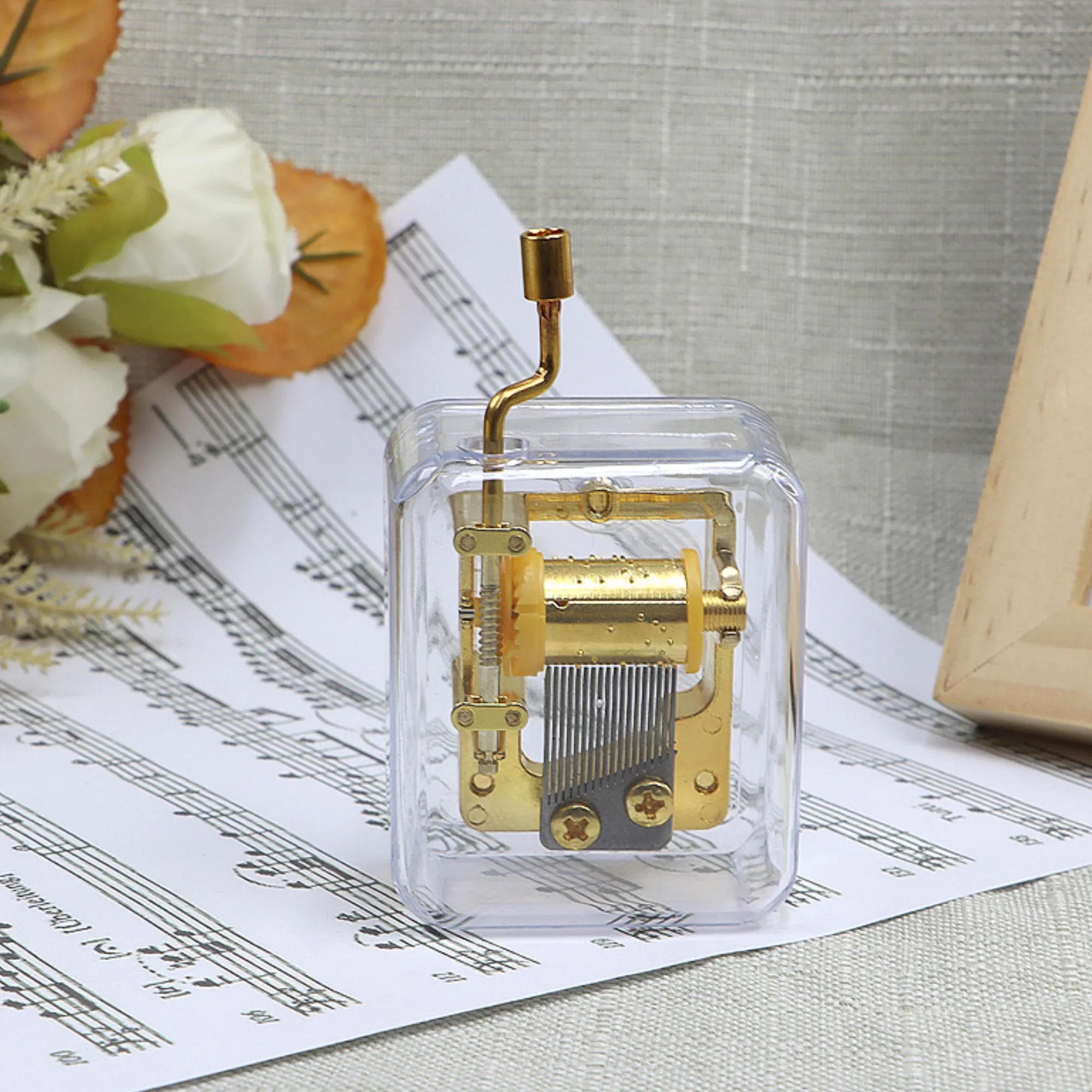 Transparent Music Box Hand - Operated Branded Giveaway 3