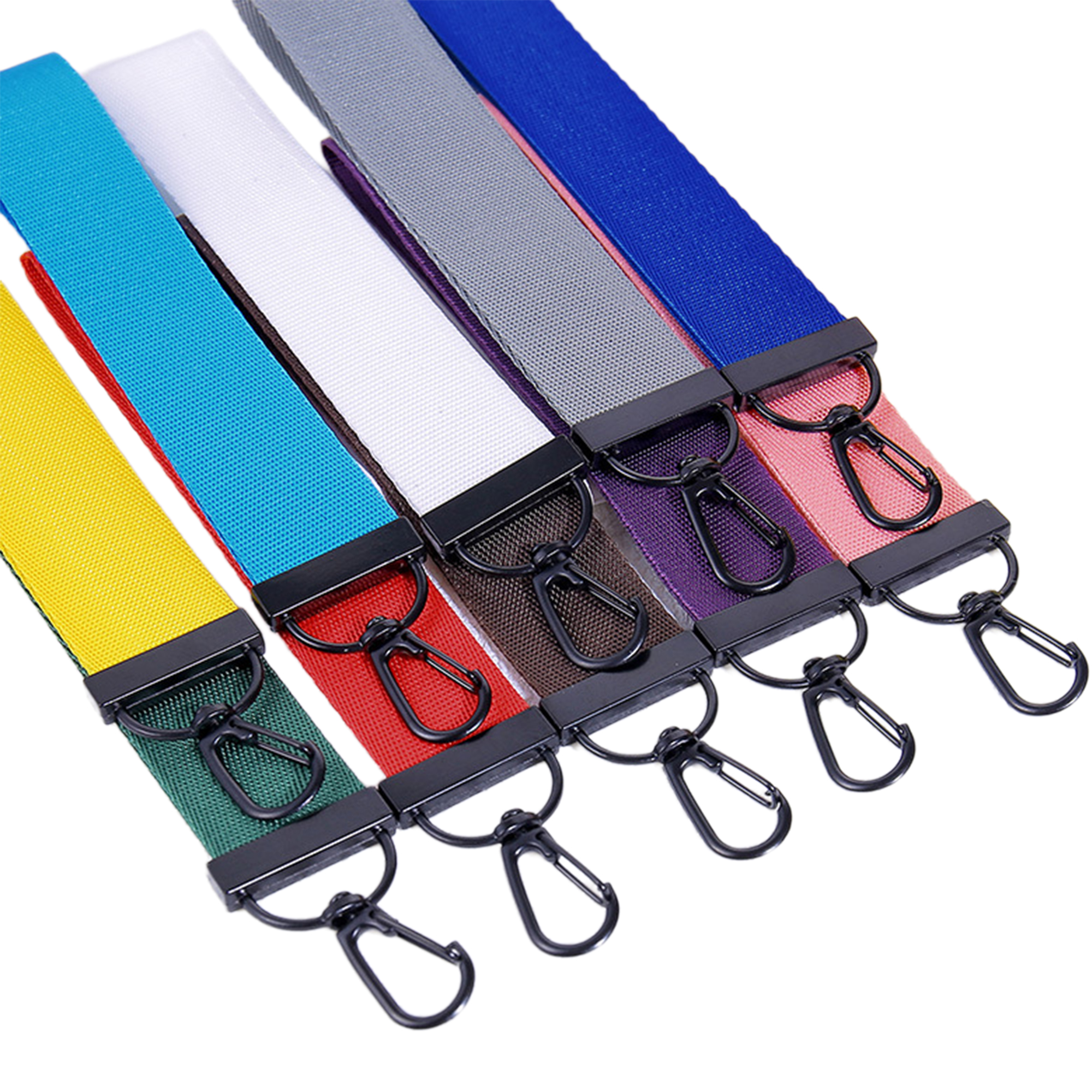 Solid Color Keychain Ribbon Lanyard 2
