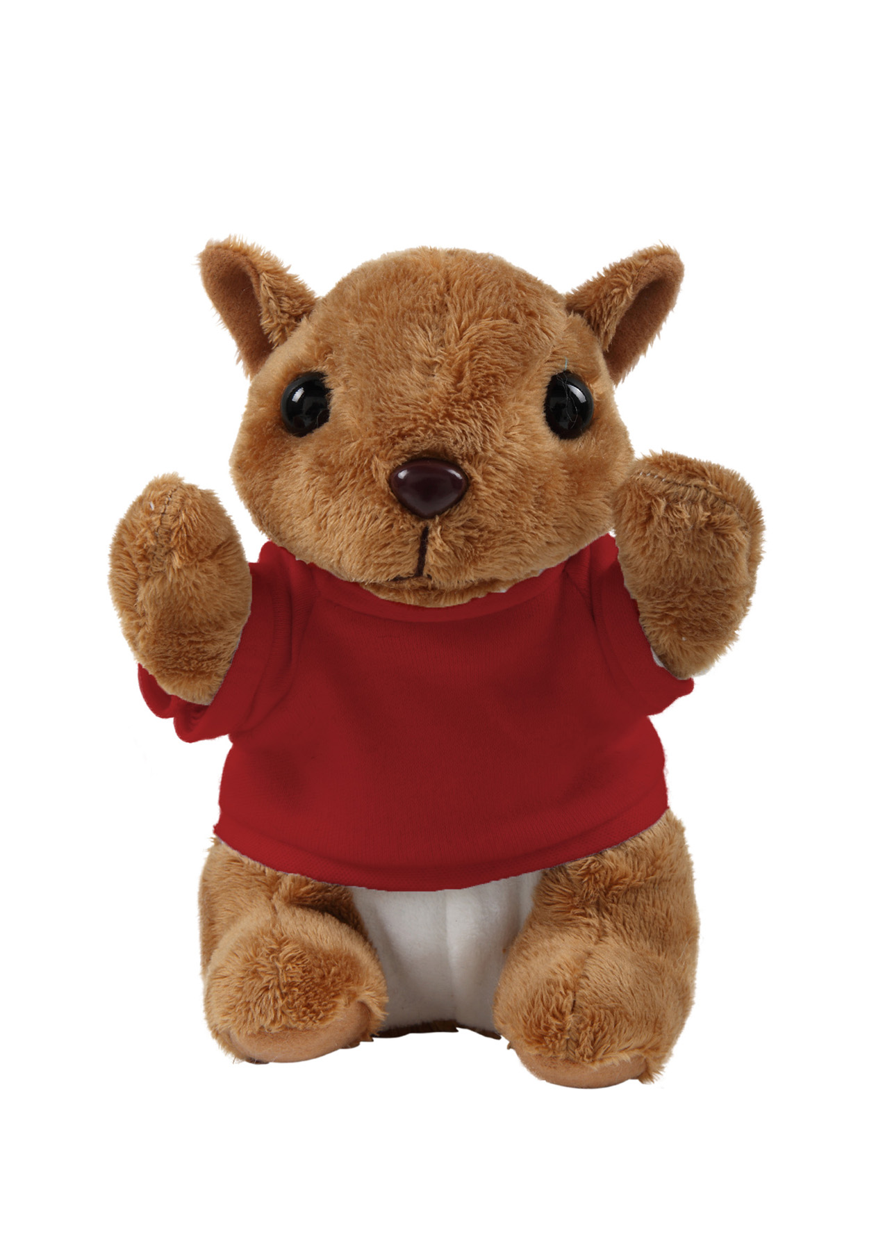 Soft Plush Sitting Squirrel with T-shirt 10