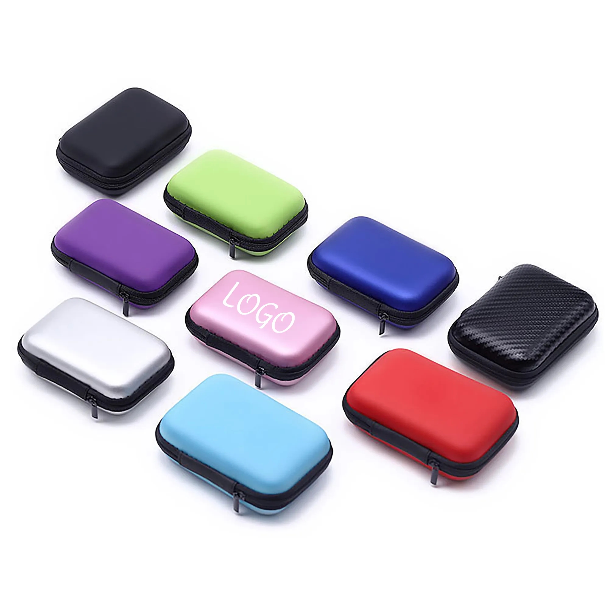 Square Shell Eva Zipper Earphone Case 5