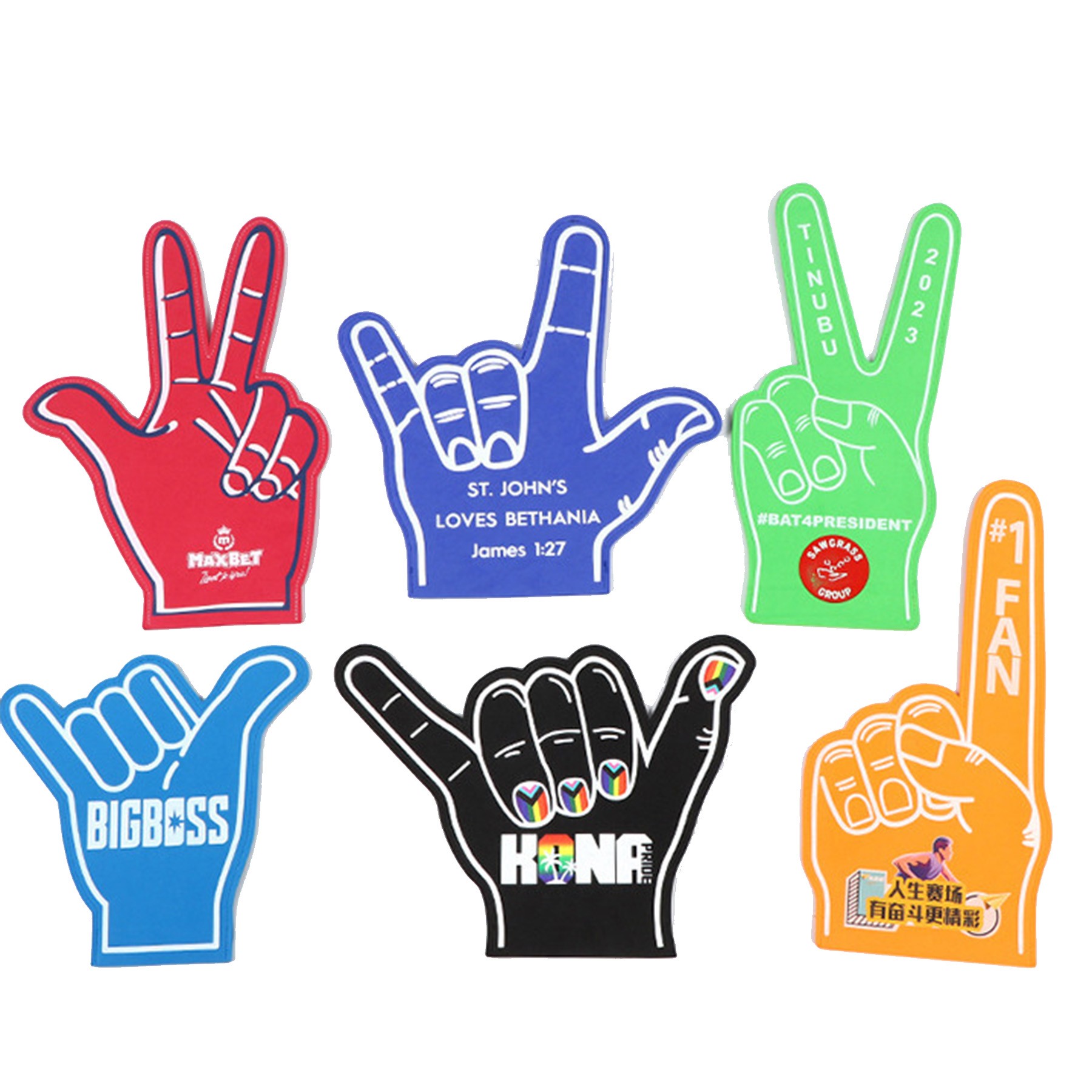 Competition Sports Fans Cheer Eva Gloves 2
