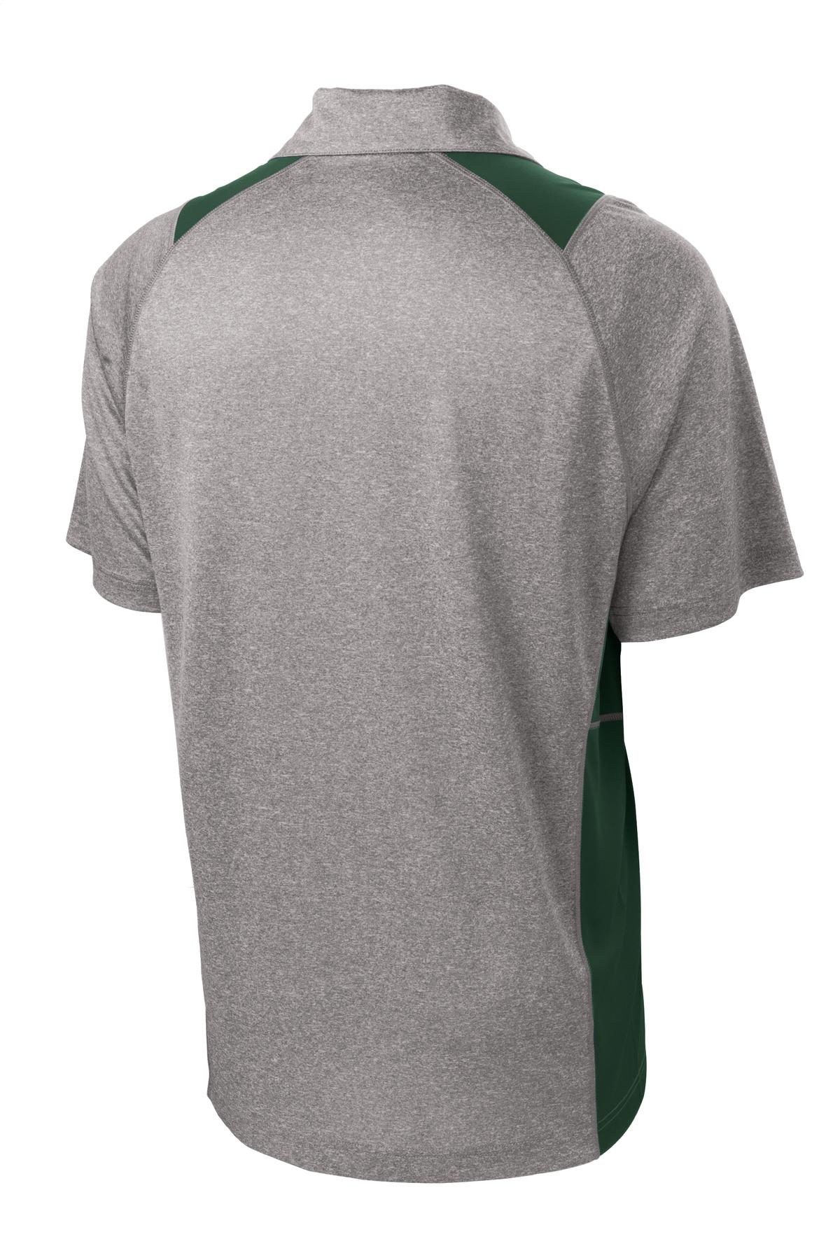 Sport-Tek® Heather Colorblock Contender Polo 7